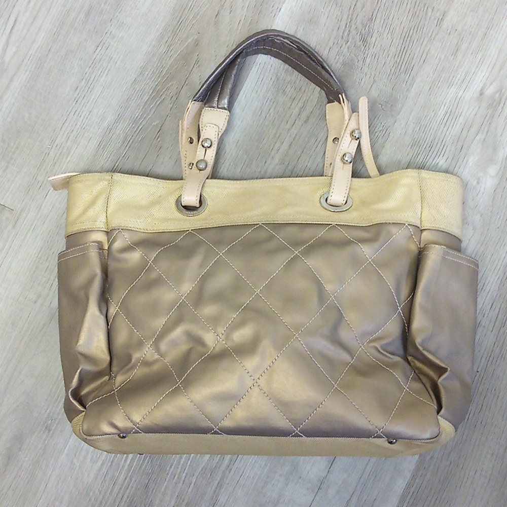 CHANEL Paris Biarritz Golden Tote Bag - Picture 13 of 15